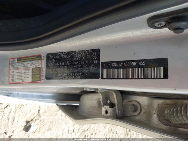 KNADM4A36F6501855 KIA RIO LX