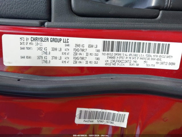 Продаж на аукціоні авто 2012 Jeep Grand Cherokee Laredo, vin: 1C4RJFAG4CC134712, номер лоту: 46199538