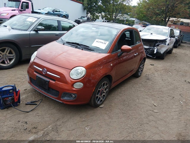 46199630 :رقم المزاد ، 3C3CFFBR9CT110339 vin ، 2012 Fiat 500 Sport مزاد بيع