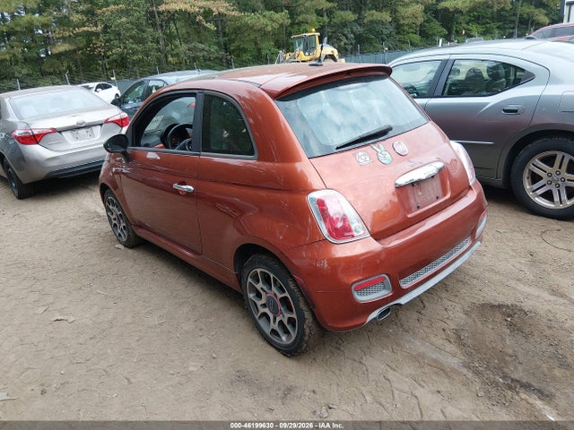 46199630 :رقم المزاد ، 3C3CFFBR9CT110339 vin ، 2012 Fiat 500 Sport مزاد بيع