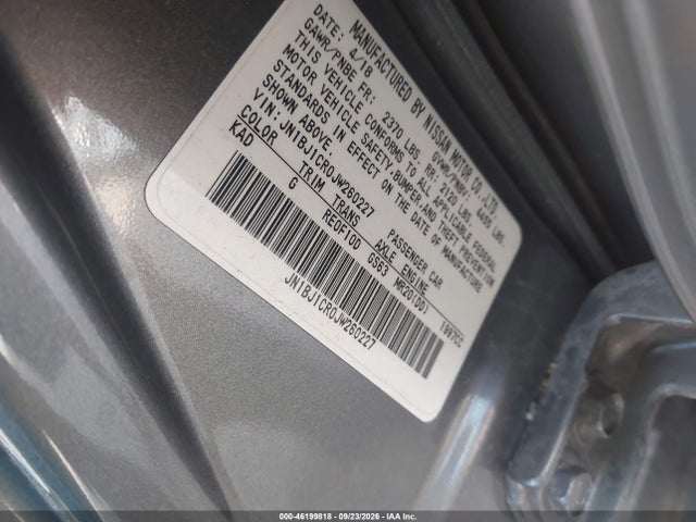 Продажа на аукционе авто 2018 Nissan Rogue Sport Sv, vin: JN1BJ1CR0JW260227, номер лота: 46199818