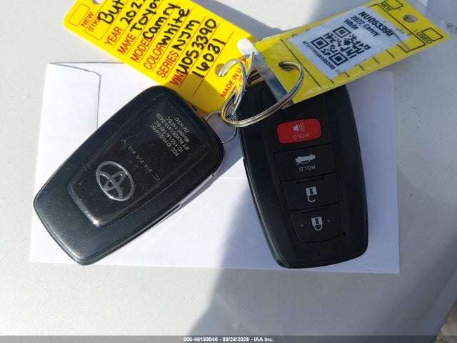 Продажа на аукционе авто 2022 Toyota Camry Xle Awd, vin: 4T1F11BK6NU053390, номер лота: 46199946