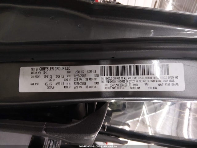 Продажа на аукционе авто 2012 Jeep Liberty Sport, vin: 1C4PJMAK1CW126176, номер лота: 46200193