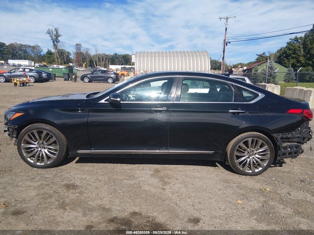 2017 Genesis G80 5.0 Ultimate მანქანა იყიდება აუქციონზე, vin: KMHGN4JF0HU214044, აუქციონის ნომერი: 46200309
