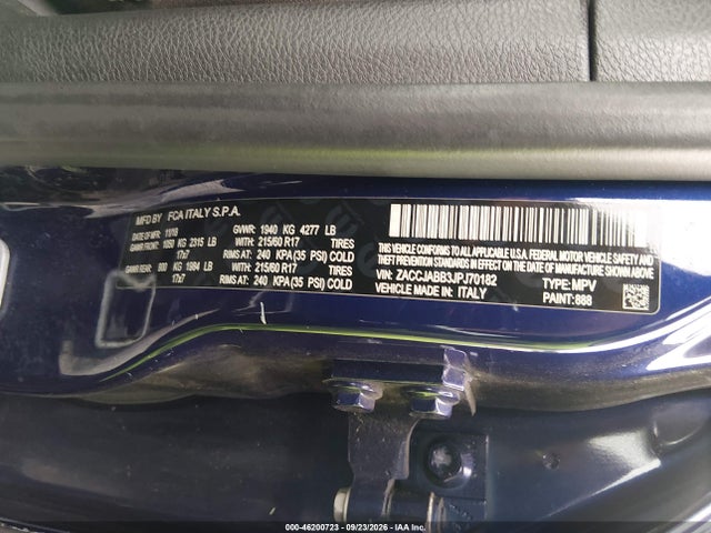 46200723 :رقم المزاد ، ZACCJABB3JPJ70182 vin ، 2018 Jeep Renegade Latitude Fwd مزاد بيع
