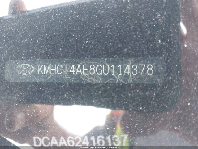 46201024 :رقم المزاد ، KMHCT4AE8GU114378 vin ، 2016 Hyundai Accent Se مزاد بيع