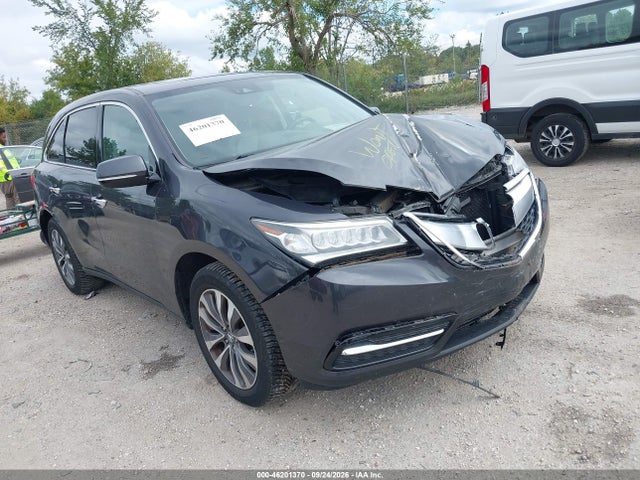 2016 Acura Mdx Technology Package/w/tech/acurawatch Plus მანქანა იყიდება აუქციონზე, vin: 5FRYD4H46GB059425, აუქციონის ნომერი: 46201370