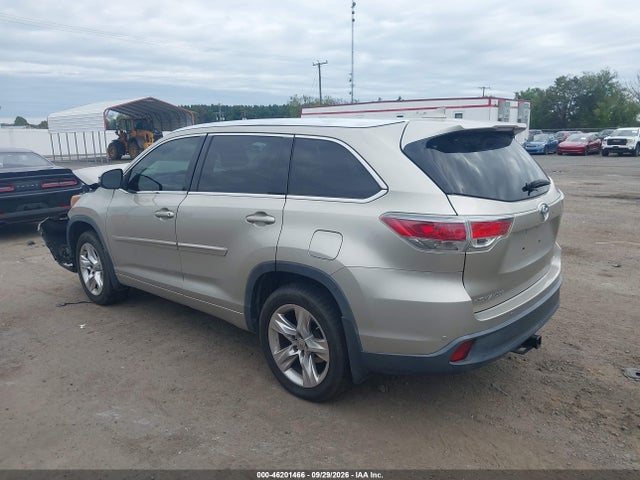 46201466 :رقم المزاد ، 5TDDKRFH6FS133915 vin ، 2015 Toyota Highlander Limited V6 مزاد بيع