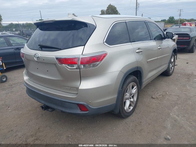46201466 :رقم المزاد ، 5TDDKRFH6FS133915 vin ، 2015 Toyota Highlander Limited V6 مزاد بيع