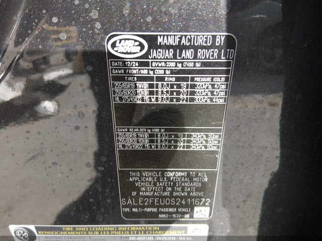 SALE2FEU0S2411672 Land Rover Defensor 130 P400 X-dynamic Se