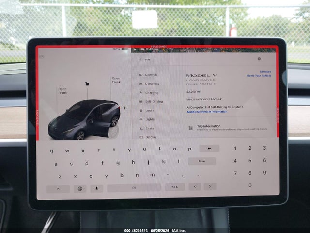 Aukcja sprzedaży 2023 Tesla Model Y Awd/long Range, vin: 7SAYGDEE8PA203241, numer aukcji: 46201513