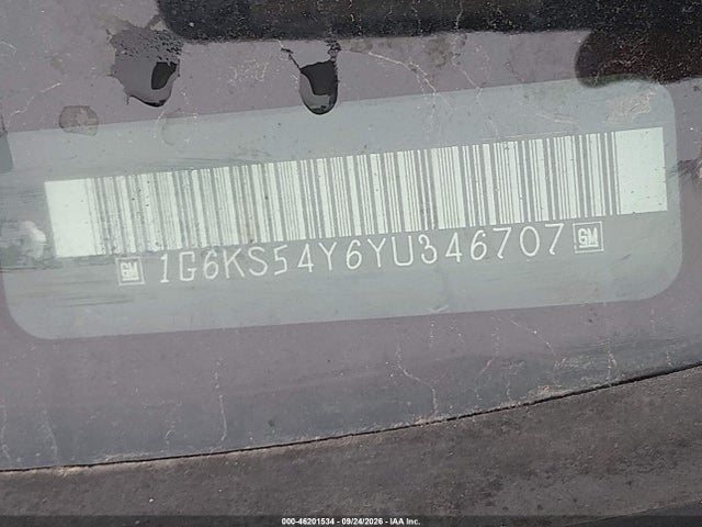 Aukcja sprzedaży 2000 Cadillac Seville Luxury Sls, vin: 1G6KS54Y6YU346707, numer aukcji: 46201534