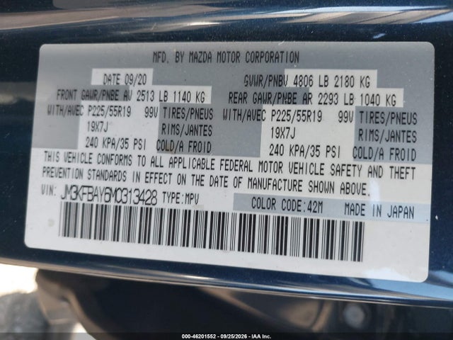 JM3KFBAY6M0313428 Mazda Cx-5 Grand Touring Reserve