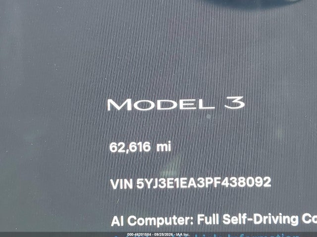 Tesla Model 3 Rear-wheel Drive 2023 5YJ3E1EA3PF438092 Image 14