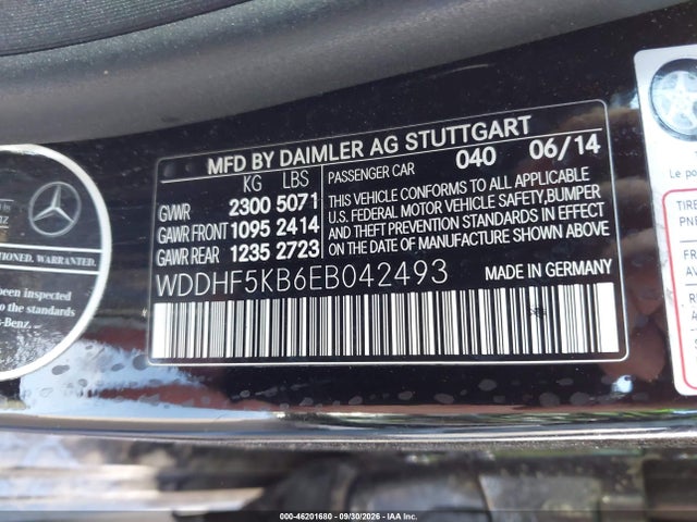 WDDHF5KB6EB042493 Mercedes-Benz E 350