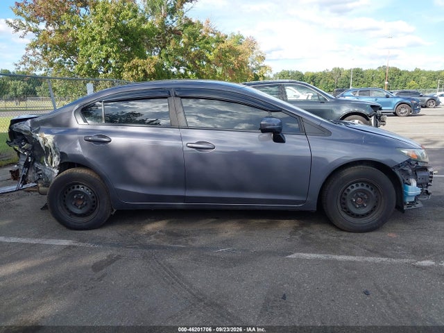 2014 Honda Civic Lx მანქანა იყიდება აუქციონზე, vin: 2HGFB2F51EH512843, აუქციონის ნომერი: 46201706