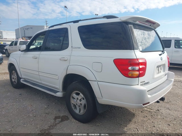 2001 Toyota Sequoia Limited V8 მანქანა იყიდება აუქციონზე, vin: 5TDBT48A81S040653, აუქციონის ნომერი: 46201892
