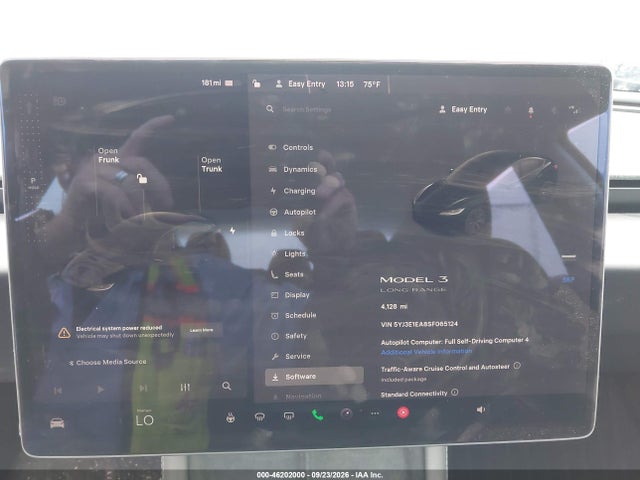 Продажа на аукционе авто 2025 Tesla Model 3 Long Range Rear-wheel Drive/standard Rear-wheel Drive, vin: 5YJ3E1EA8SF065124, номер лота: 46202000