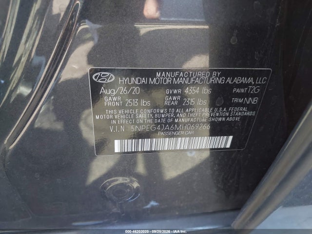 Hyundai SONATA SE 2021 5NPEG4JA6MH069266 Image 9