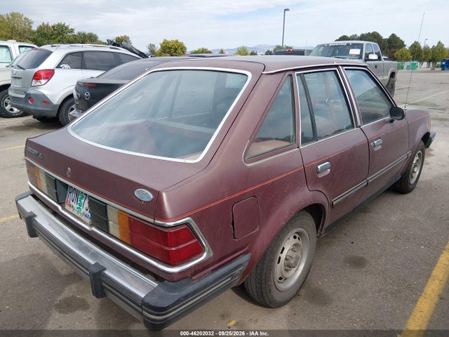 46202032 :رقم المزاد ، 1FABP1427DW138245 vin ، 1983 Ford Escort Gl مزاد بيع