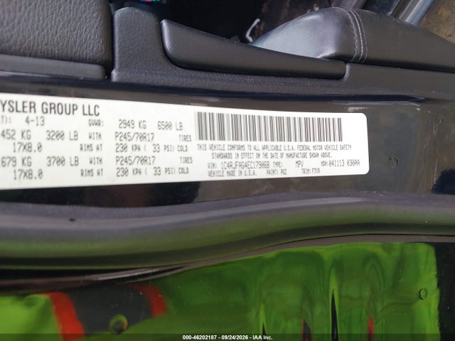 46202187 :رقم المزاد ، 1C4RJFAG4EC179068 vin ، 2014 Jeep Grand Cherokee Laredo مزاد بيع