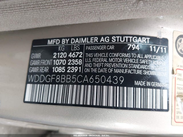 Продажа на аукционе авто 2012 Mercedes-benz C 300 C 300 Luxury/sport 4matic, vin: WDDGF8BB5CA650439, номер лота: 46202528