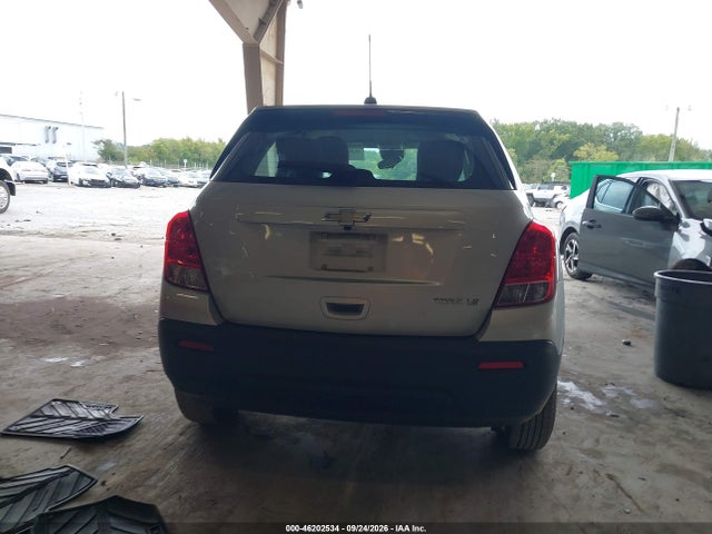 Aukcja sprzedaży 2016 Chevrolet Trax 1ls, vin: 3GNCJKSB2GL276138, numer aukcji: 46202534