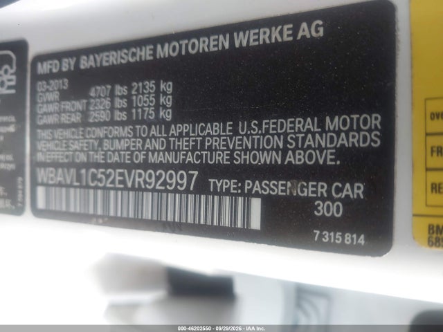 Продаж на аукціоні авто 2014 Bmw X1 Xdrive28i, vin: WBAVL1C52EVR92997, номер лоту: 46202550