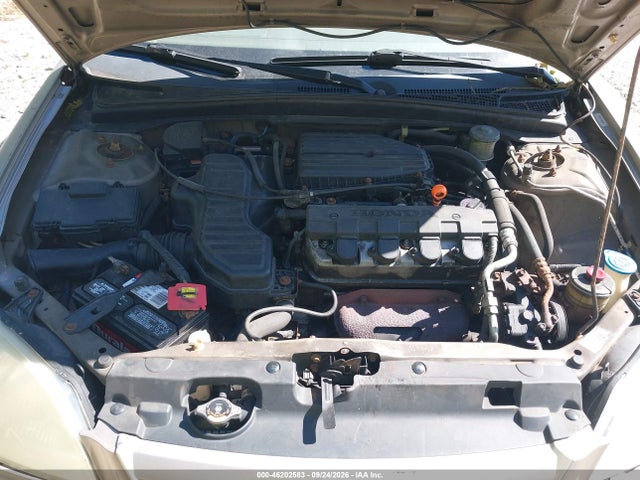 46202583 :رقم المزاد ، 2HGES16582H568764 vin ، 2002 Honda Civic Lx مزاد بيع