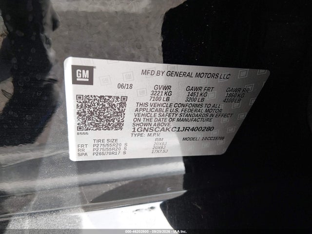 Chevrolet Tahoe Ls 2018 1GNSCAKC1JR400280 Image 9