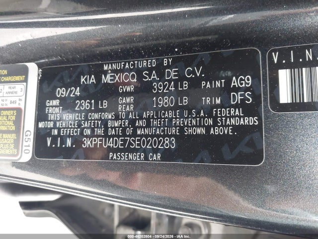 KIA K4 Ex 2025 3KPFU4DE7SE020283 Image 9