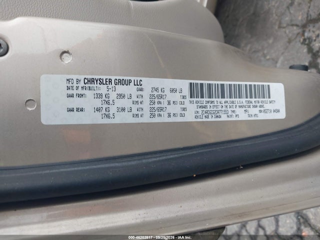 Aukcja sprzedaży 2013 Dodge Grand Caravan Sxt, vin: 2C4RDGCG2DR771553, numer aukcji: 46202817
