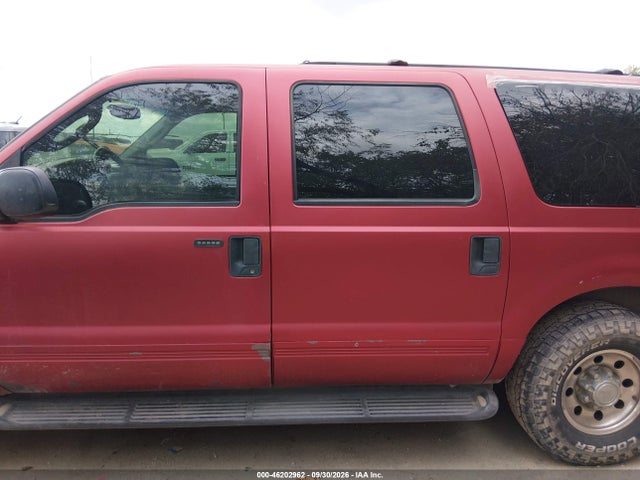 2003 Ford Excursion Xlt მანქანა იყიდება აუქციონზე, vin: 1FMNU40L03ED39498, აუქციონის ნომერი: 46202962