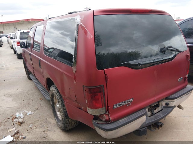 2003 Ford Excursion Xlt მანქანა იყიდება აუქციონზე, vin: 1FMNU40L03ED39498, აუქციონის ნომერი: 46202962