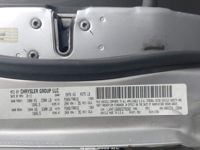 Продаж на аукціоні авто 2011 Jeep Patriot Sport, vin: 1J4NF1GB8BD278202, номер лоту: 46203260