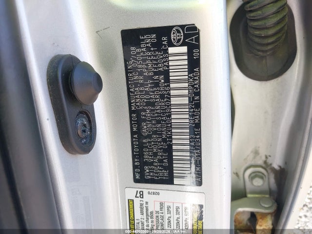 Продажа на аукционе авто 2009 Toyota Matrix, vin: 2T1KU40E19C077561, номер лота: 46203302