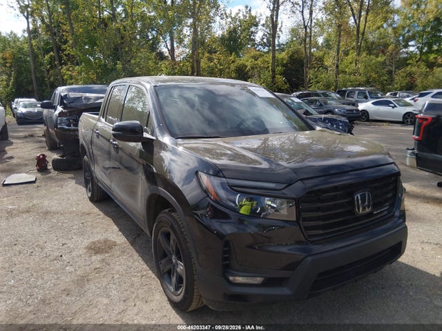 2022 Honda Ridgeline Black Edition მანქანა იყიდება აუქციონზე, vin: 5FPYK3F84NB009733, აუქციონის ნომერი: 46203347
