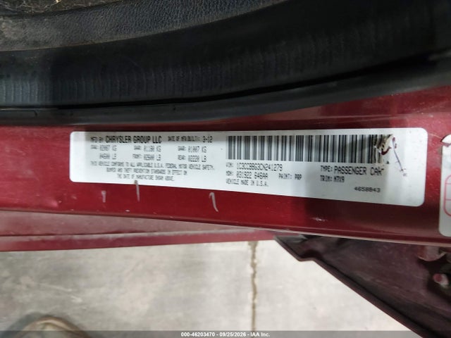 Продажа на аукционе авто 2012 Chrysler 200 Touring, vin: 1C3CCBBG3CN241279, номер лота: 46203470