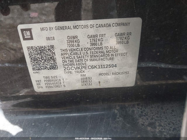 Chevrolet Silverado 1500 Ld Lt 2019 2GCVKPEC6K1112594 Image 9