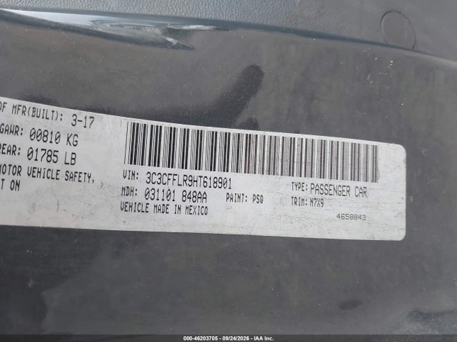 Продаж на аукціоні авто 2017 Fiat 500c Pop, vin: 3C3CFFLR9HT618901, номер лоту: 46203705