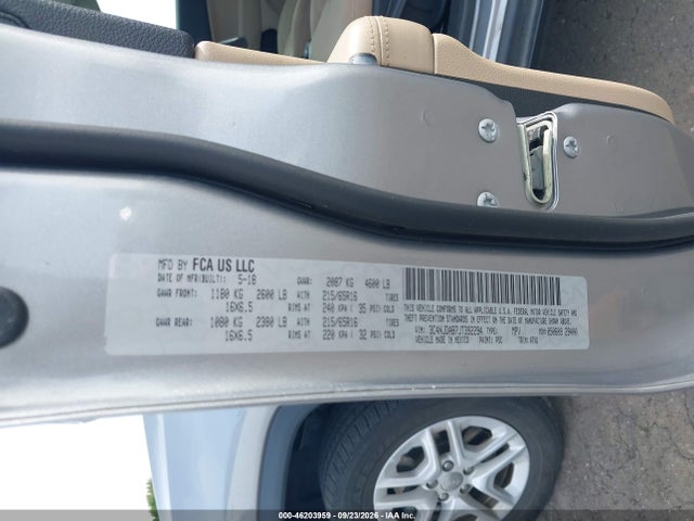 46203959 :رقم المزاد ، 3C4NJDAB7JT392294 vin ، 2018 Jeep Compass Sport 4x4 مزاد بيع