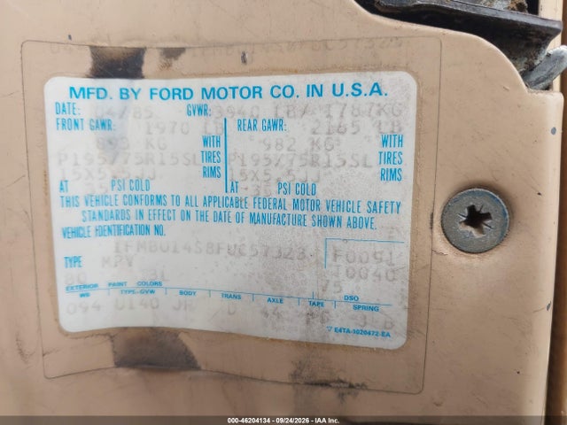 1985 Ford Bronco Ii მანქანა იყიდება აუქციონზე, vin: 1FMBU14S8FUC57323, აუქციონის ნომერი: 46204134