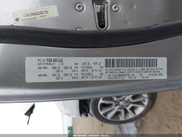 1C4NJDBB9GD587729 Jeep Compass Sport Se Pkg