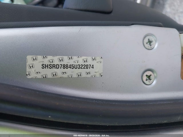 2005 Honda Cr-v Ex მანქანა იყიდება აუქციონზე, vin: SHSRD78845U322074, აუქციონის ნომერი: 46204419
