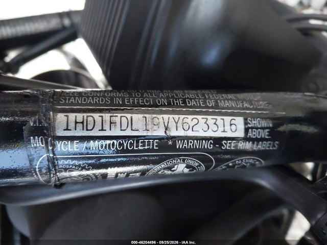 46204496 :رقم المزاد ، 1HD1FDL19VY623316 vin ، 1997 Harley-davidson Flhr مزاد بيع