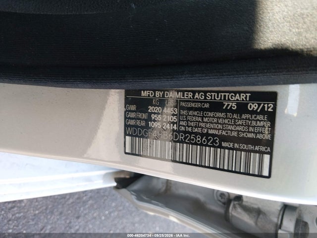 Продажа на аукционе авто 2013 Mercedes-benz C-class C 250 Sport, vin: WDDGF4HB6DR258623, номер лота: 46204734