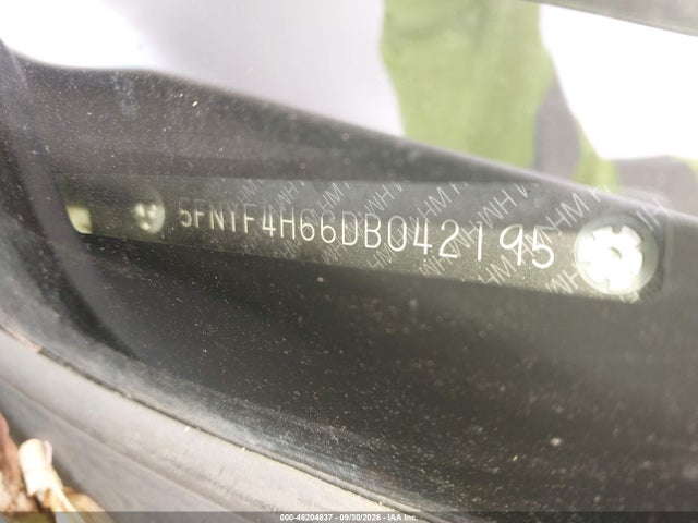 Aukcja sprzedaży 2013 Honda Pilot Ex-l, vin: 5FNYF4H66DB042195, numer aukcji: 46204837