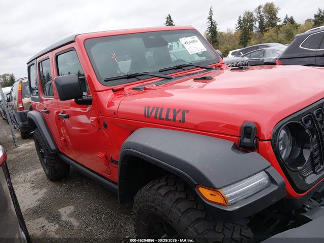 Aukcja sprzedaży 2025 Jeep Wrangler 4-door Willys 4x4, vin: 1C4PJXDN3SW597459, numer aukcji: 46204856