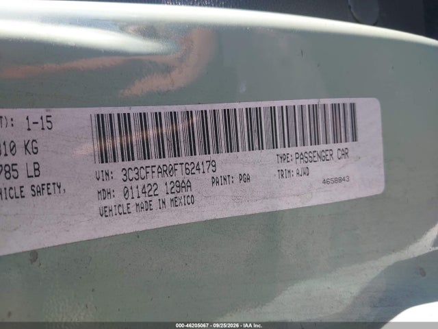 Fiat 500 POP 2015 3C3CFFAR0FT624179 Image 9