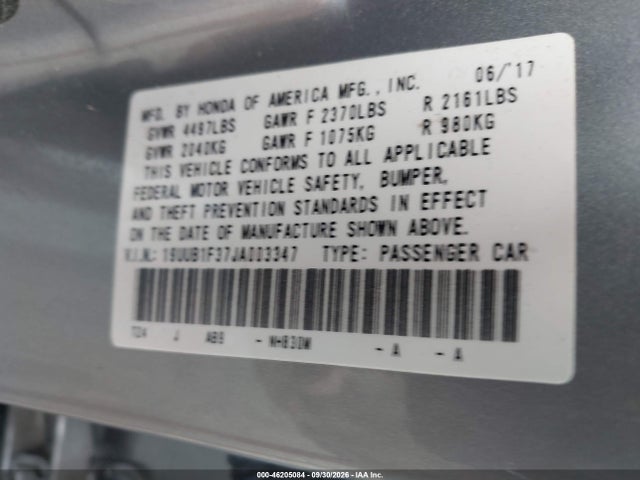 Продаж на аукціоні авто 2018 Acura Tlx, vin: 19UUB1F37JA003347, номер лоту: 46205084